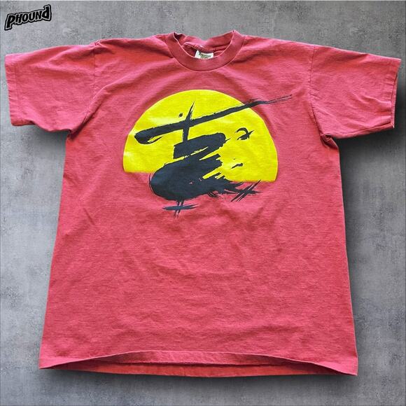 Vintage 80s MISS SAIGON Broadway Single Stitch Musical Crew Neck Tee L - Picture 1 of 8